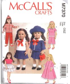 McCall's M7370 Doll Clothes Size: 18" Uncut Sewing Pattern