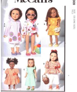 McCall's M8309 Doll Clothes Size: 18" Uncut Sewing Pattern