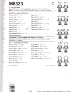 Alternative view of McCall's M8333 Plush Animals - Soft Toys Size: 21" Uncut  Sewing Pattern