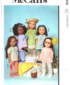McCall's M8378 Doll Clothes Size: 18" Uncut Sewing Pattern