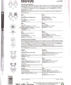 Alternative view of McCall's M8496 Plush Dolls & Accessories Size: One Uncut Sewing Pattern