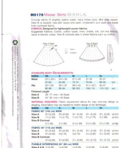Alternative view of McCall's M9179 Skirts Size: XS-S-M-L-XL Uncut Sewing Pattern
