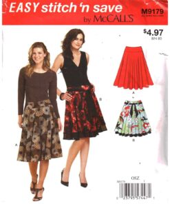 McCall's M9179 Skirts Size: XS-S-M-L-XL Uncut Sewing Pattern