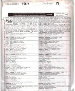 McCall's P222 Doll Clothes Size: 8-10/11-13/14-16" Uncut Sewing Pattern - Image 2