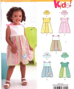 New Look 6041 Girl's Dress, Hat Size: 0.5-4 Uncut Sewing Pattern
