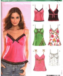 New Look 6490 Top, Camisole Size: A 10-22 Uncut Sewing Pattern