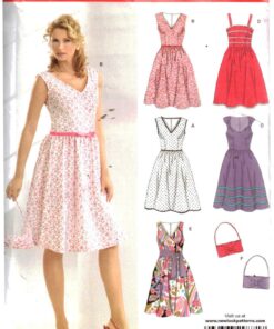 New Look 6586 Dress, Purse Size: A 10-22 Uncut Sewing Pattern