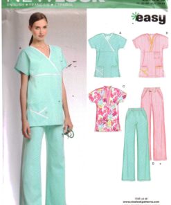 New Look 6739 Scrubs - Top, Pants Size: A 8-18 Uncut Sewing Pattern
