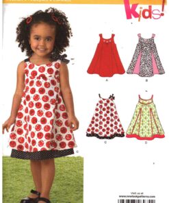 New Look 6974 Girl's Dress Size: A 0.5-4 Uncut Sewing Pattern