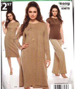 New Look A6482 Dress, Duster, Top, Pants Size: 10-22 Uncut Sewing Pattern