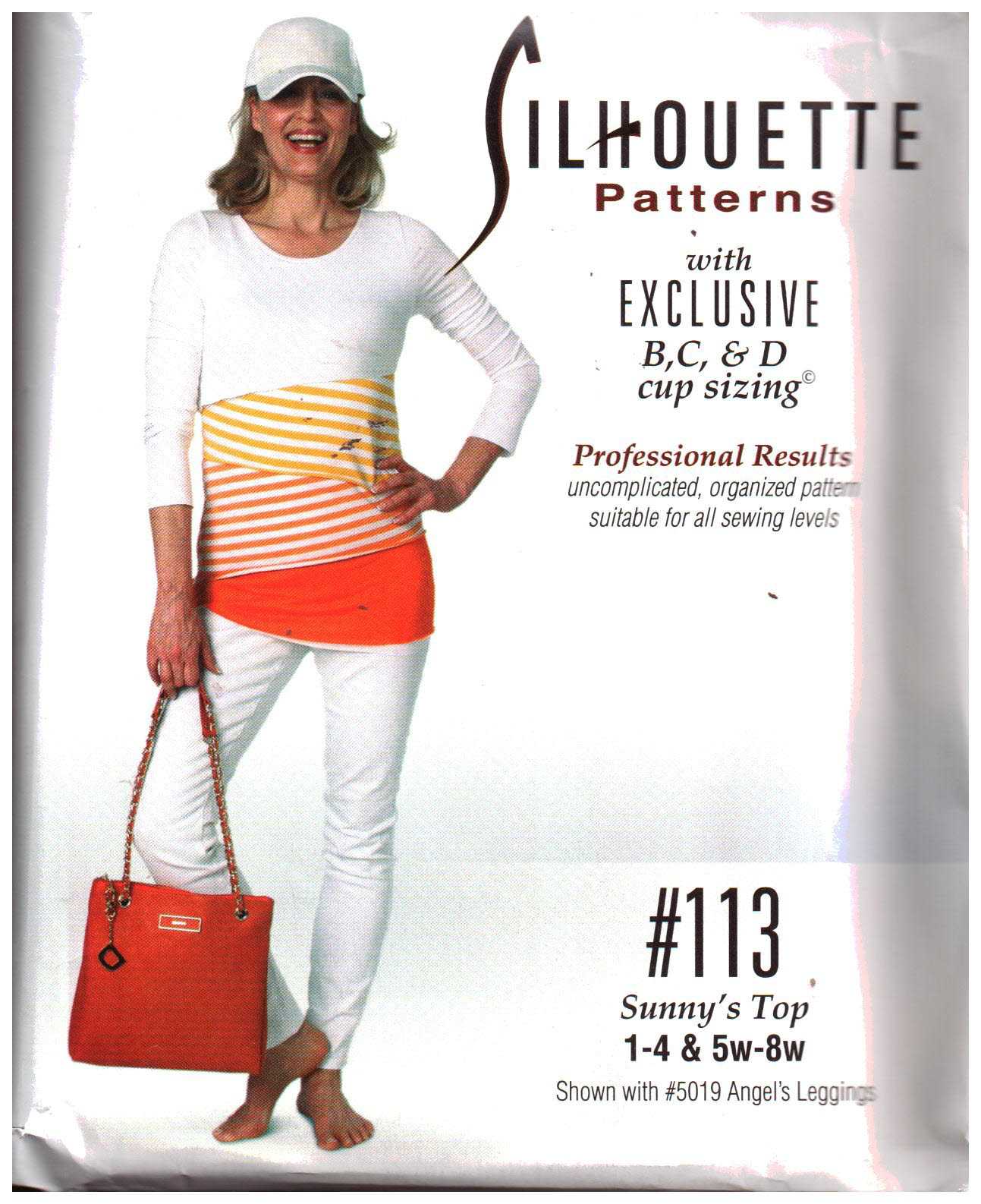 Silhoutte 113 Sunny's Top Size: 1-4 & 5W-8W Uncut Sewing Pattern