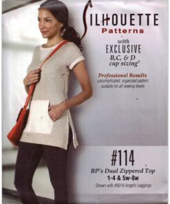 Silhoutte 114 BP's Dual Zipper Top Size: 1-4 & 5W-8W Uncut Sewing Pattern