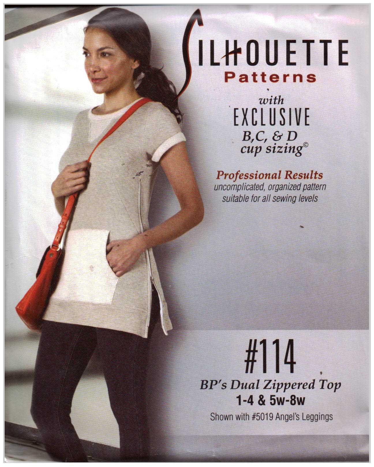 Silhoutte 114 BP's Dual Zipper Top Size: 1-4 & 5W-8W Uncut Sewing Pattern