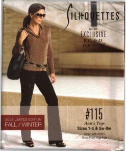 Silhoutte 115 Ann's Top Size: 1-4 & 5W-8W Uncut Sewing Pattern