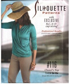 Silhoutte 116 Chanel's Top Size: 1-4 & 5W-8W Uncut Sewing Pattern
