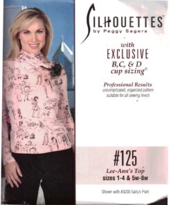 Silhoutte 125 Lee-Ann's Top Size: 1-4 & 5W-8W Uncut Sewing Pattern