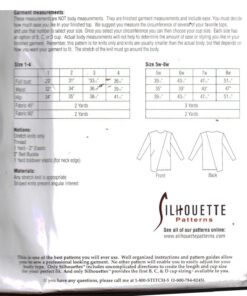 Silhoutte 127 Iakila's Asymmetrical Top Size: 1-4 & 5W-8W Uncut Sewing Pattern - Image 2