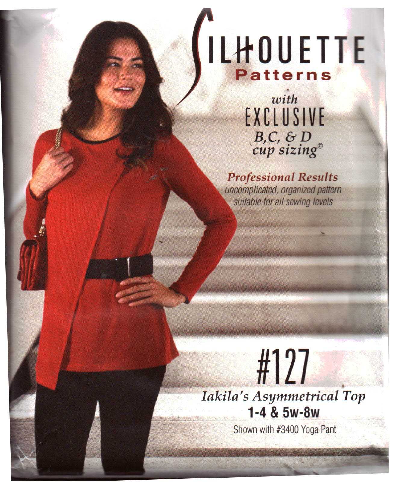 Silhoutte 127 Iakila's Asymmetrical Top Size: 1-4 & 5W-8W Uncut Sewing Pattern