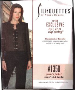 Silhoutte 1350 Janie's Jacket Size: 1-4 & 5W-8W Uncut Sewing Pattern