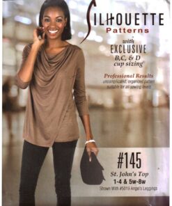 Silhoutte 145 St.John's Top Size: 1-4 & 5W-8W Uncut Sewing Pattern