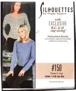 Silhoutte 150 Dana's Top Size: 1-4 & 5W-8W Uncut Sewing Pattern