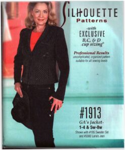 Silhoutte 1913 GA's Jacket Size: 1-4 & 5W-8W Uncut Sewing Pattern