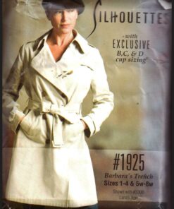 Silhoutte 1925 Barbara's Trench Size: 1-4 & 5W-8W Uncut Sewing Pattern