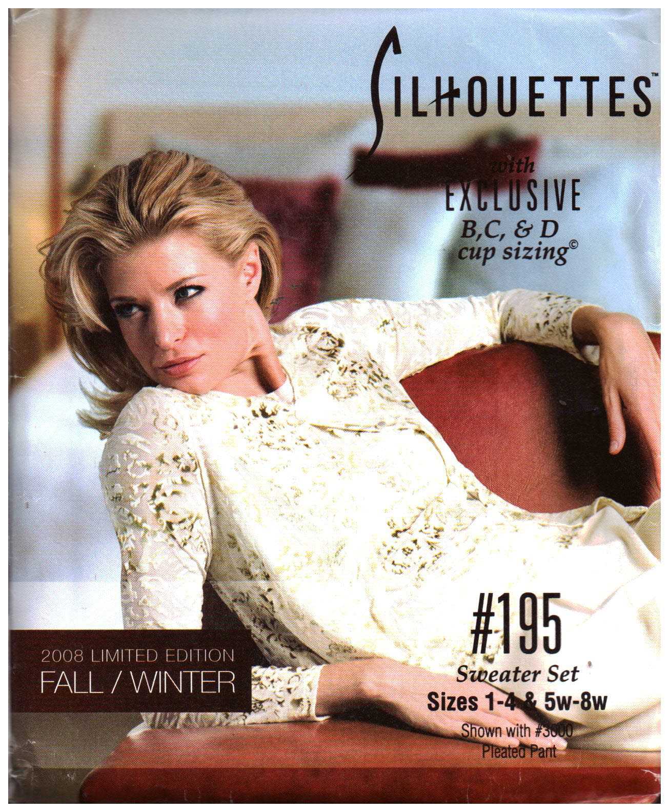 Silhoutte 195 Sweater Set Size: 1-4 & 5W-8W Uncut Sewing Pattern