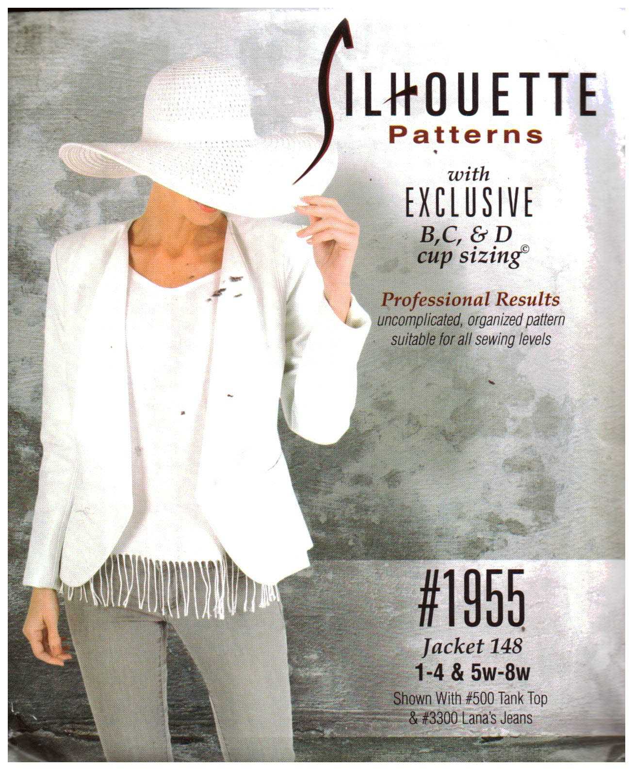 Silhoutte 1955 Jacket 148 Size: 1-4 & 5W-8W Uncut Sewing Pattern