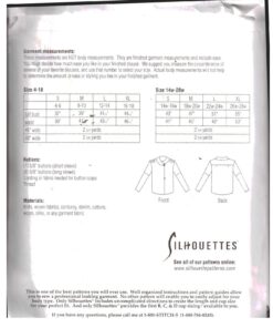 Silhoutte 200 Kate's Blouse Size: 4-18 & 14W-28W Uncut Sewing Pattern - Image 2