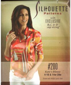 Silhoutte 200 Kate's Blouse Size: 4-18 & 14W-28W Uncut Sewing Pattern