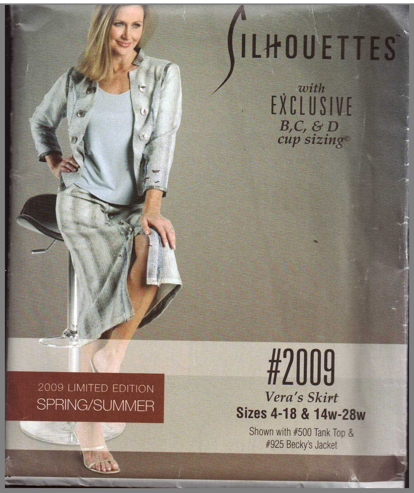 Silhoutte 2009 Vera's Skirt Size: 4-18 & 14W-28W Uncut Sewing Pattern