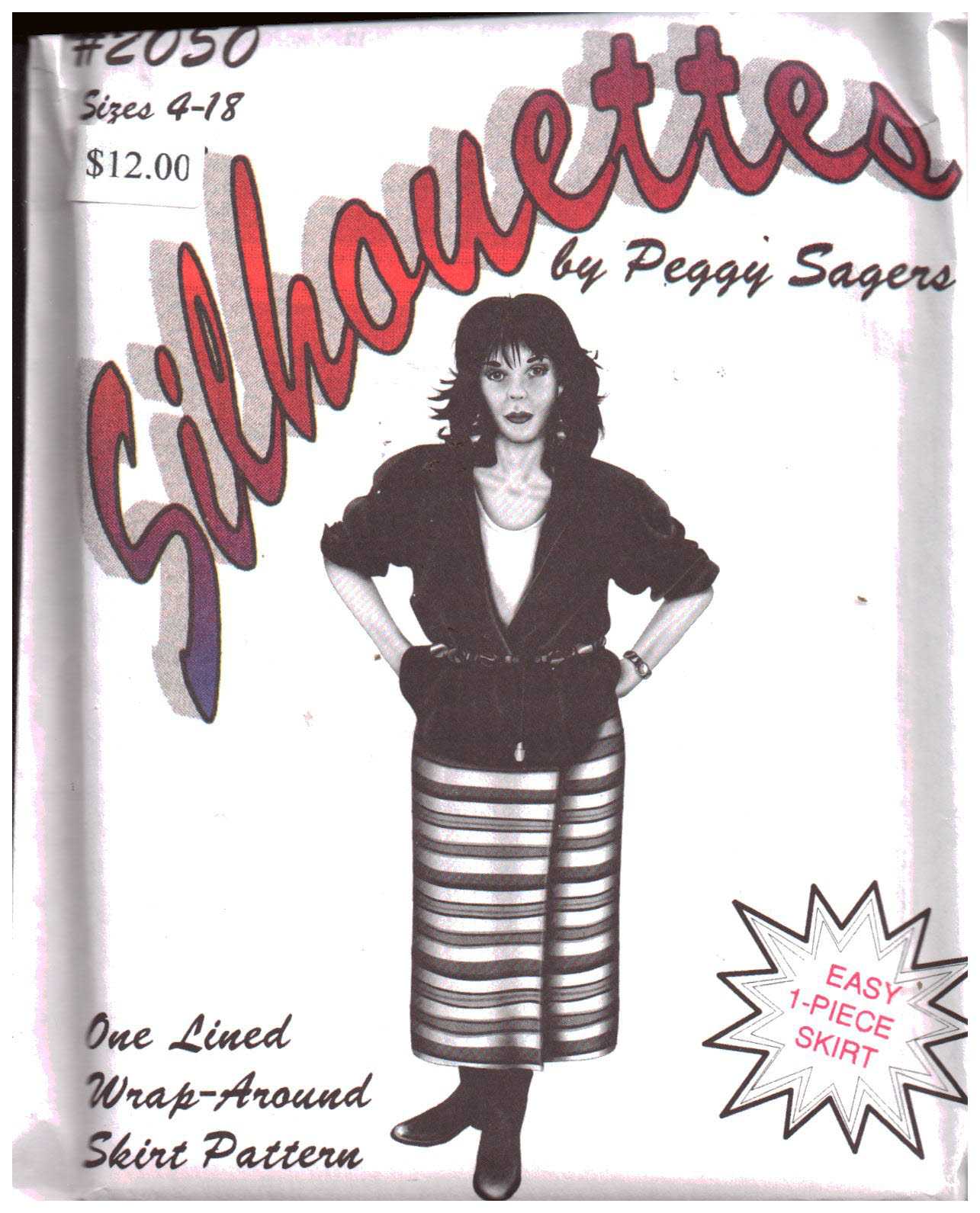 Silhoutte 2050 Wrap-Around Skirt Size: 4-18 Uncut Sewing Pattern