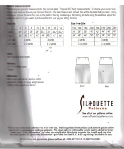 Silhoutte 2112 Stella's Pleated Skirt Size: 4-18 & 14W-28W Uncut Sewing Pattern - Image 2