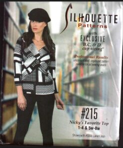 Silhoutte 215 Nicky's Favorite Top Size: 1-4 & 5W-8W Uncut Sewing Pattern