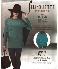 Silhoutte 217 BCBG's Wrap Top Size: 1-4 & 5W-8W Uncut Sewing Pattern