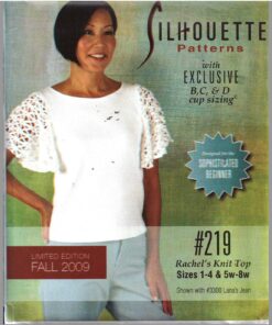 Silhoutte 219 Rachel's Knit Top Size: 1-4 & 5W-8W Uncut Sewing Pattern