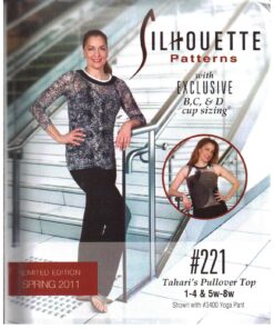 Silhoutte 221 Tahari's Pullover Top Size: 1-4 & 5W-8W Uncut Sewing Pattern