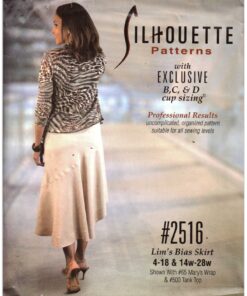 Silhoutte 2516 Lim's Bias Skirt Size: 4-18 & 14W-28W Uncut Sewing Pattern