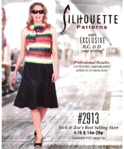 Silhoutte 2913 Nick & Zoe's Best Selling Skirt Size: 4-18 & 14W-28W Uncut Sewing Pattern