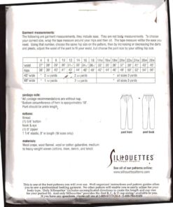 Silhoutte 3000 Peggy Sayers Pleated Pant Size: 4-18 Uncut Sewing Pattern - Image 2