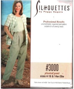 Silhoutte 3000 Peggy Sayers Pleated Pant Size: 4-18 Uncut Sewing Pattern