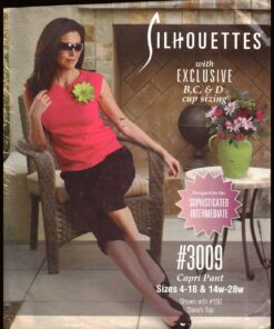 Silhoutte 3009 Capri Pant Size: 4-18 & 14W-28W Uncut Sewing Pattern