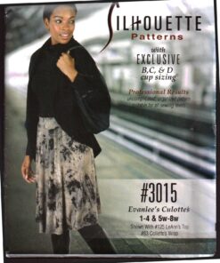 Silhoutte 3015 Evanlee's Culottes Size: 1-4 & 5W-8W Uncut Sewing Pattern