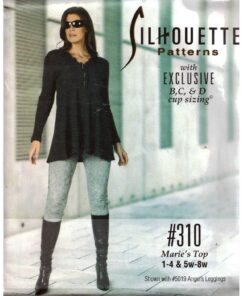 Silhoutte 310 Marie's Top Size: 1-4 & 5W-8W Uncut Sewing Pattern