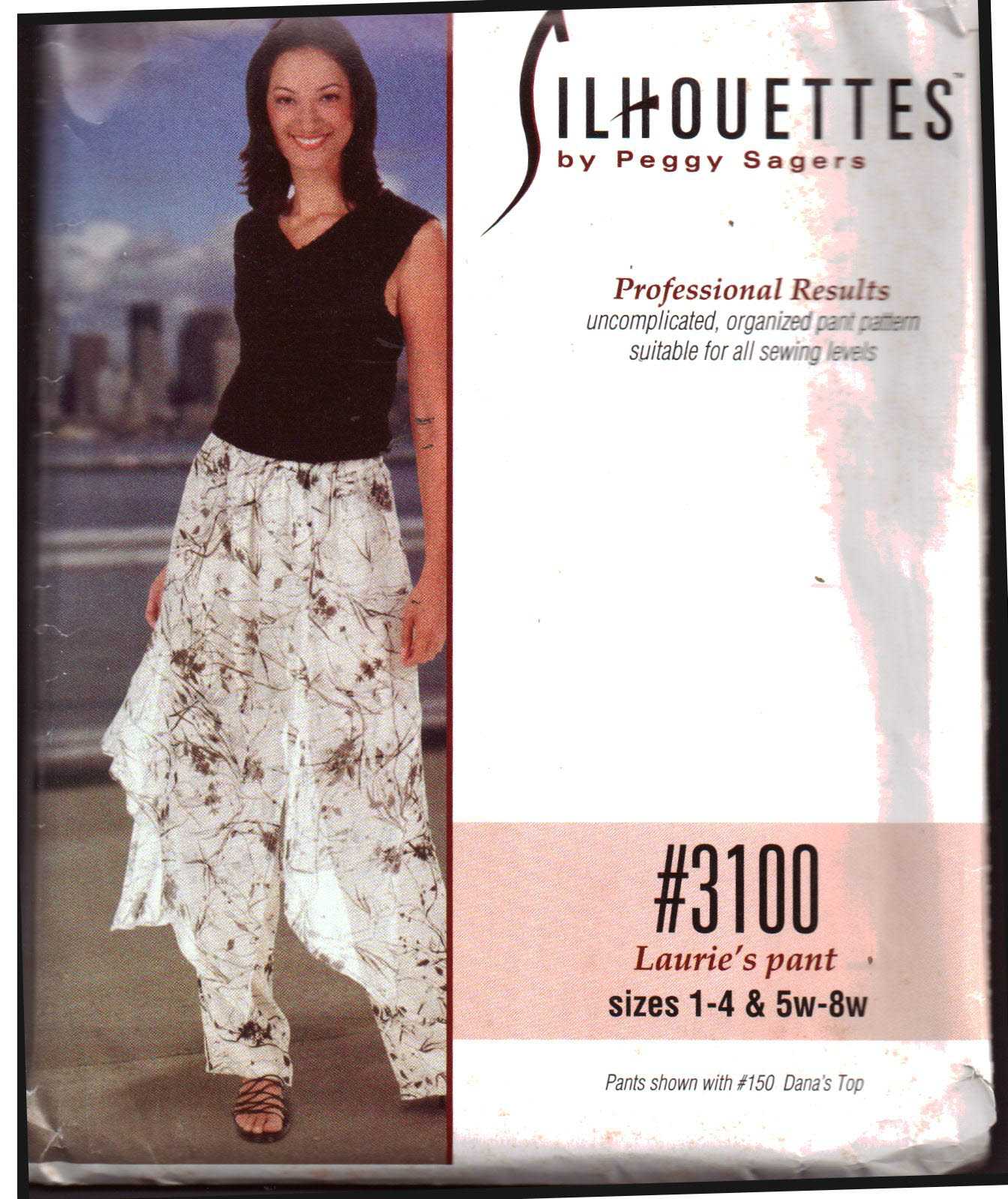 Silhoutte 3100 Laurie's Pant Size: 1-4 & 5W-8W Uncut Sewing Pattern