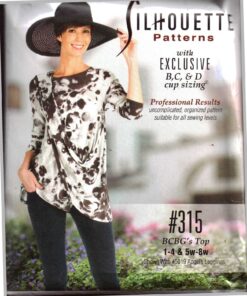 Silhoutte 315 BCBG's Top Size: 1-4 & 5W-8W Uncut Sewing Pattern