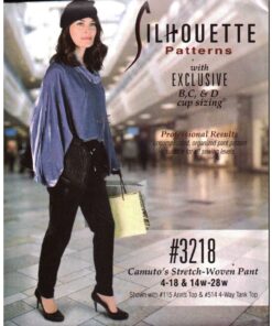 Silhoutte 3218 Camuto's Stretch-Woven Pant Size: 4-18 & 14W-28W Uncut Sewing Pattern