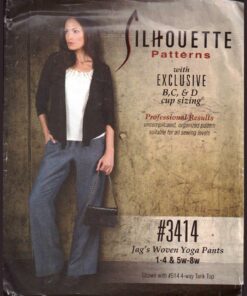 Silhoutte 3414 Jag's Woven Yoga Pants Size: 1-4 & 5W-8W Uncut Sewing Pattern