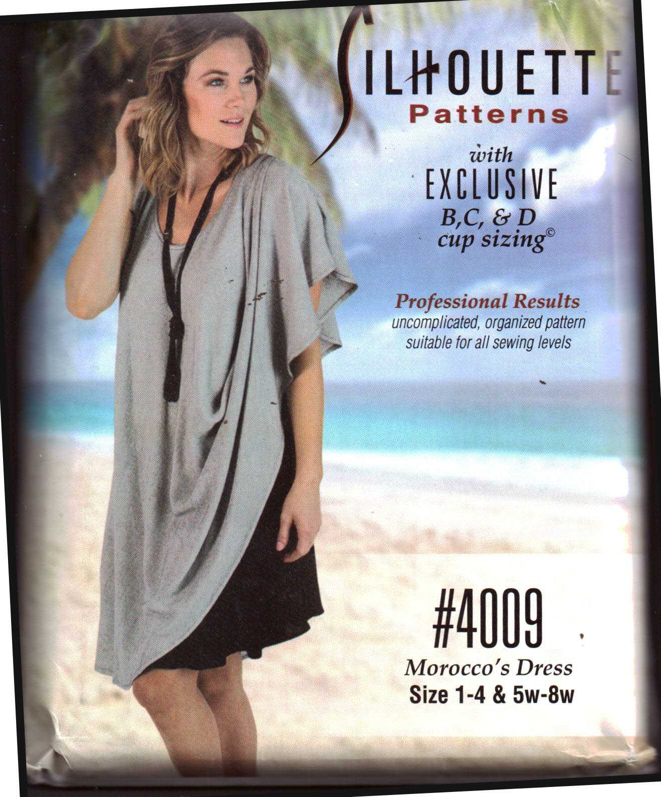 Silhoutte 4009 Morocco's Dress Size: 1-4 & 5W-8W Uncut Sewing Pattern